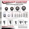 Service Caster 4 Inch Maroon Polyurethane Wheel Swivel 34 Inch Threaded Stem Caster Set 2 Brakes SCC SCC-TS20S414-PPUB-MRN-34212-2-PLB-2 - alternate 4